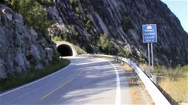 The Høllesli tunnel, our first real tunnel of the tour